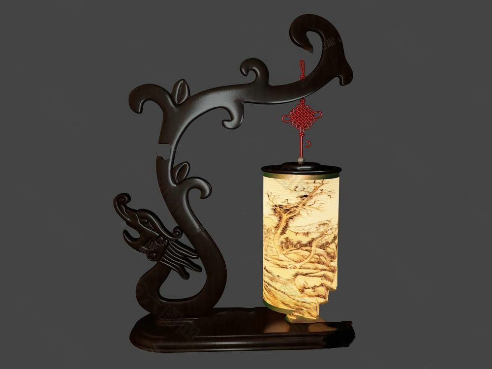 中式台灯--腾龙