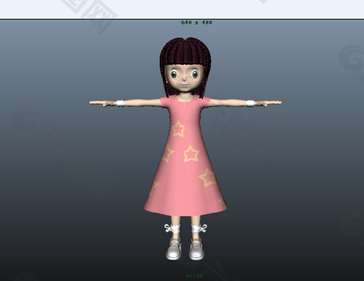 小女孩模型