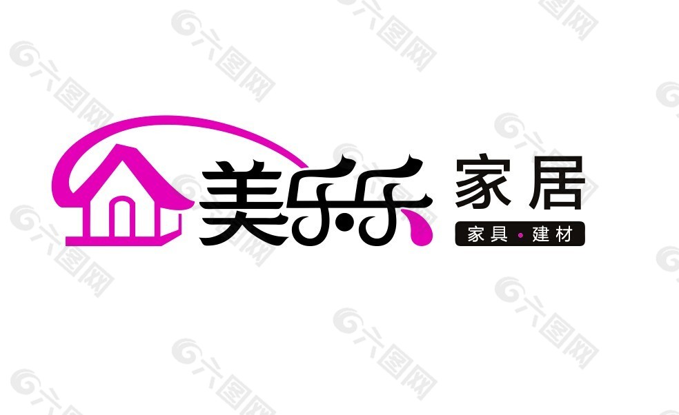 美乐乐家居logo矢量图