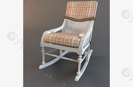 田园摇椅3D模型