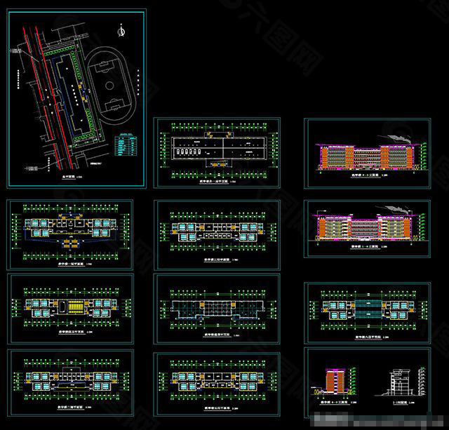 教学楼CAD施工图