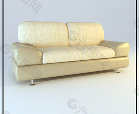 3D高档单人沙发模型