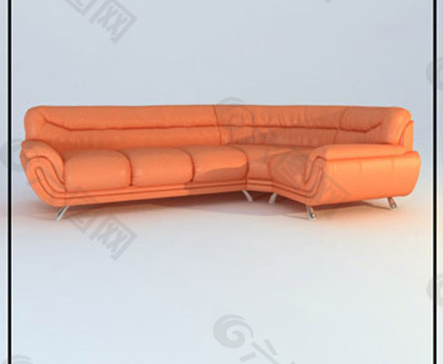 3DL型多人组合沙发模型