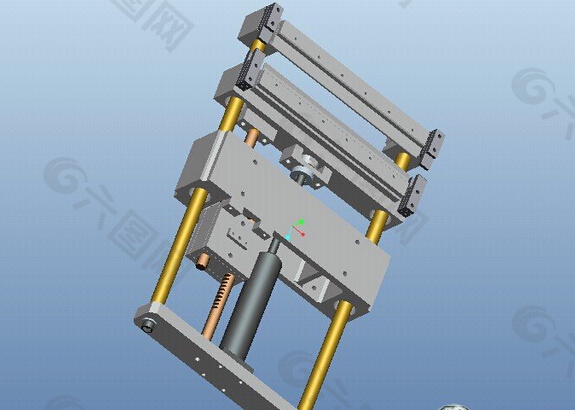 吹塑机闭合切刀3D模型