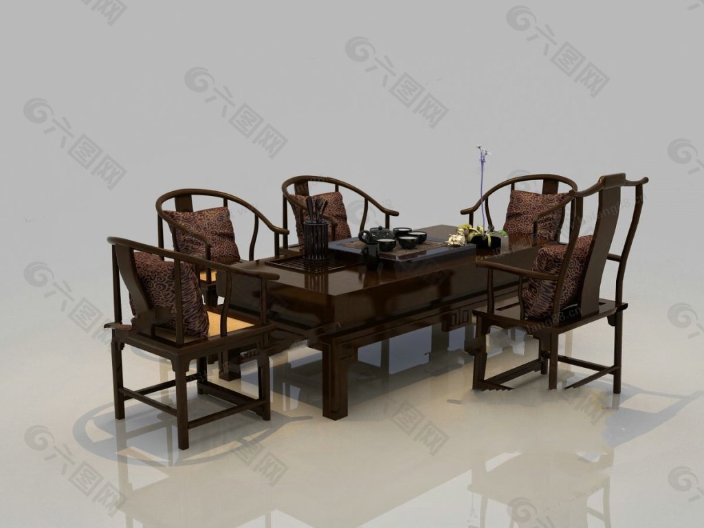 复古中式餐桌