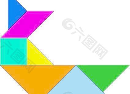 tangram-06剪贴画