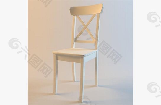 北欧田园椅子3D模型