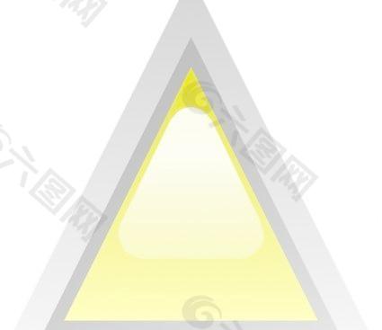 LED三角1（黄色）的剪辑艺术