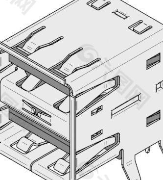 USB型双插座剪贴画