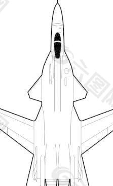 战斗机的喷气式飞机的剪辑艺术
