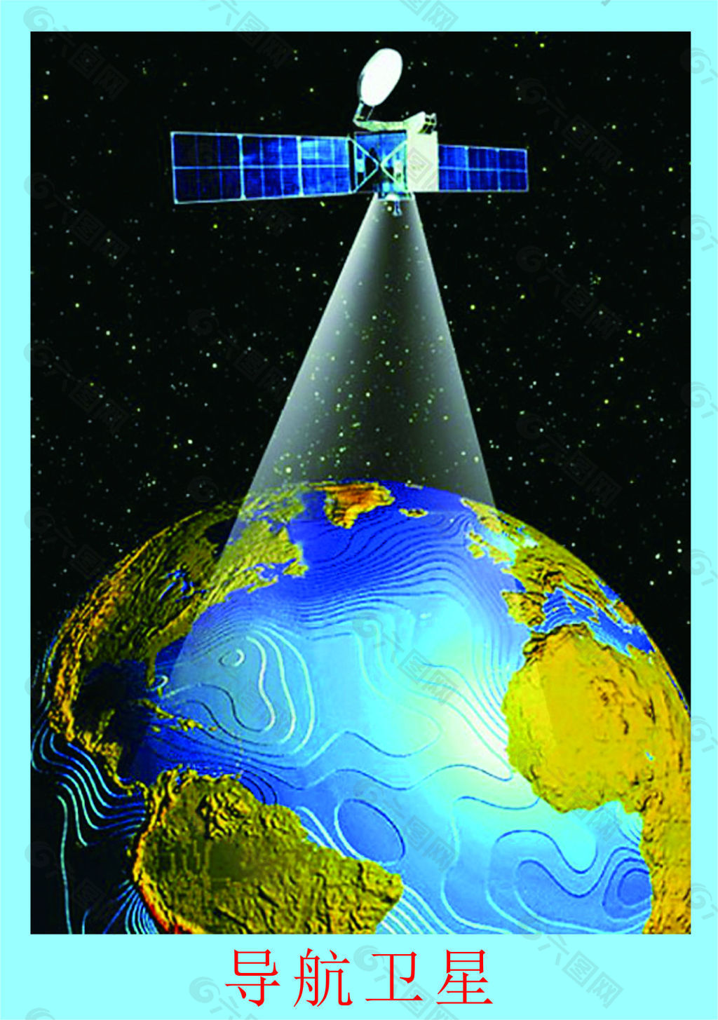 运行在地球上空的卫星45015_星空地球_其它类_图库壁纸_68Design
