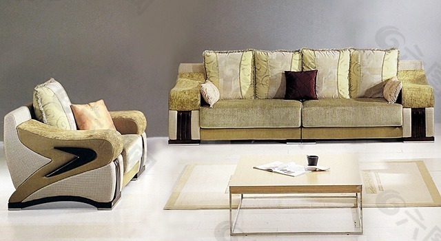 华贵典雅风格沙发设计3D模型