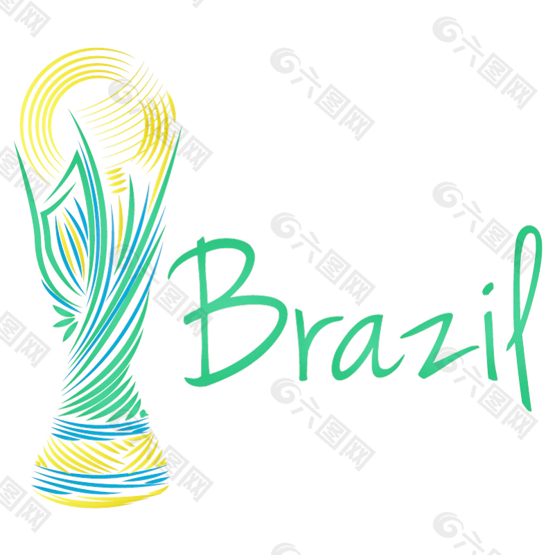 巴西2014个吉祥物矢量