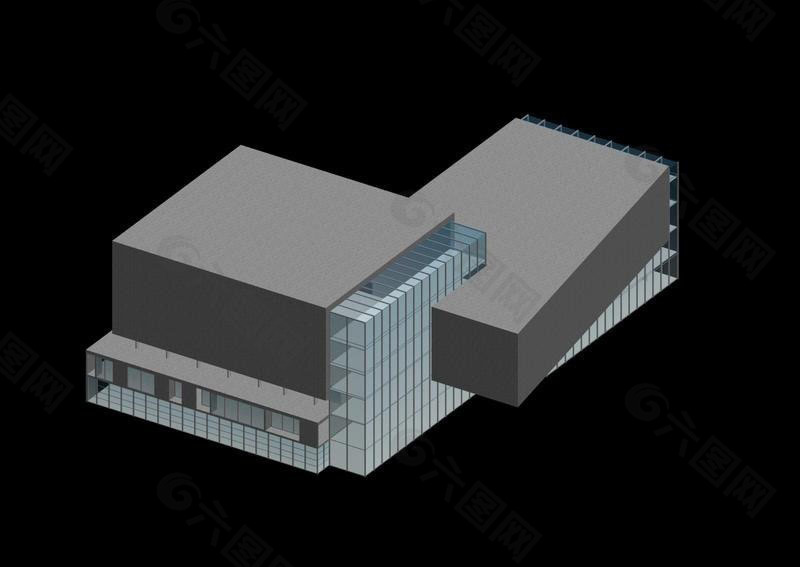 现代建筑城市规划3D简模