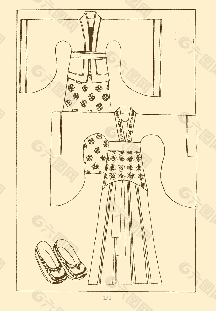 白描中国历代服饰