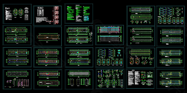 办公楼全套cad设计图