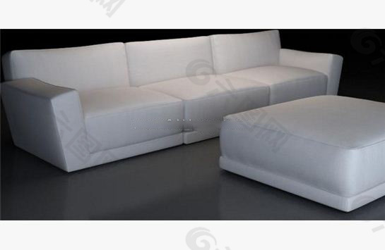 白色简约沙发