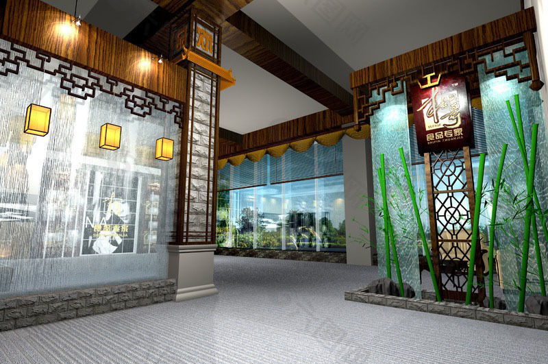 都江堰泡菜厂展示大厅3D模型