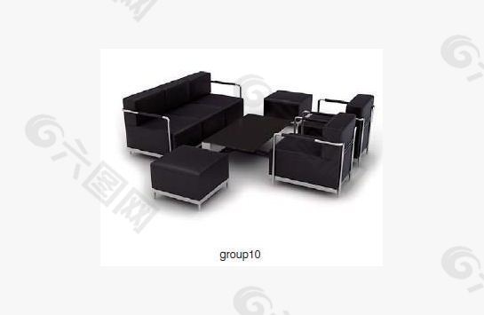 现代沙发3D