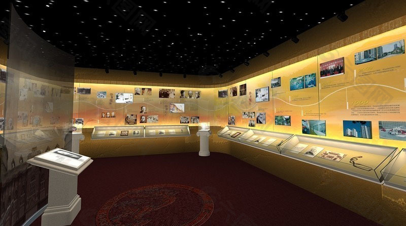大型展厅3D效果图