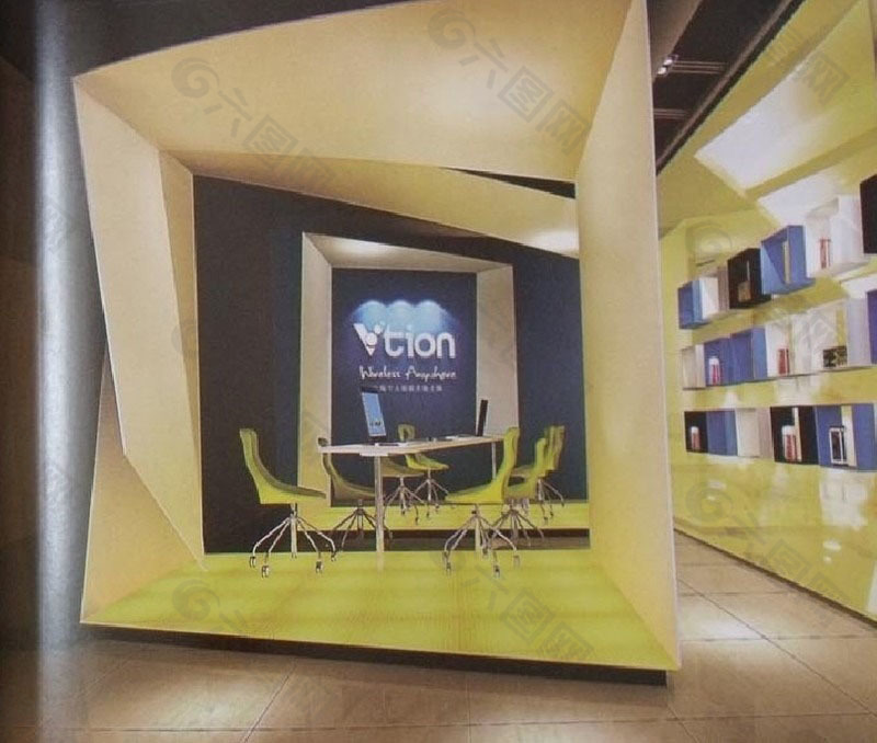 Vtion公司展厅3D效果图