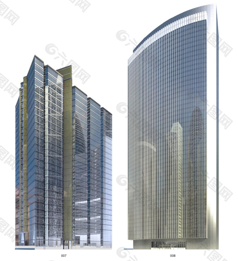 建筑高楼模型