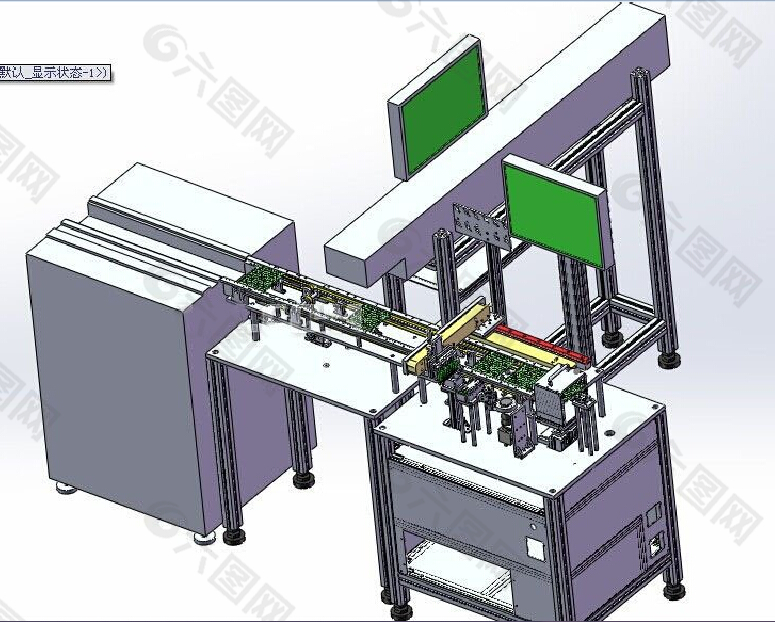 LED元件包装检测一体机3D模型