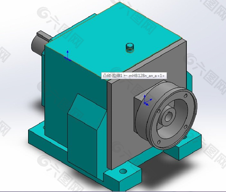 摆线针减速器3D模型