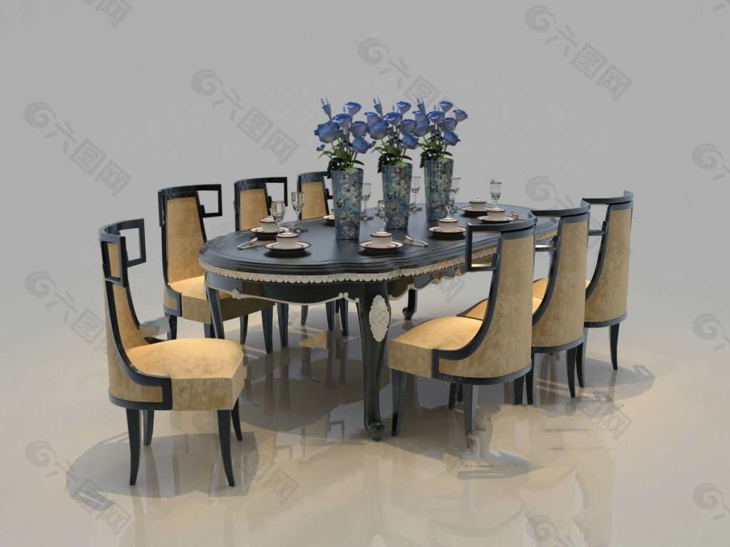 纯欧式家具餐桌