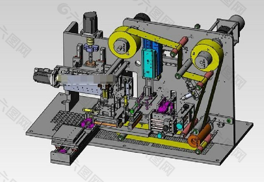 手机偏光片全自动贴合机3D模型