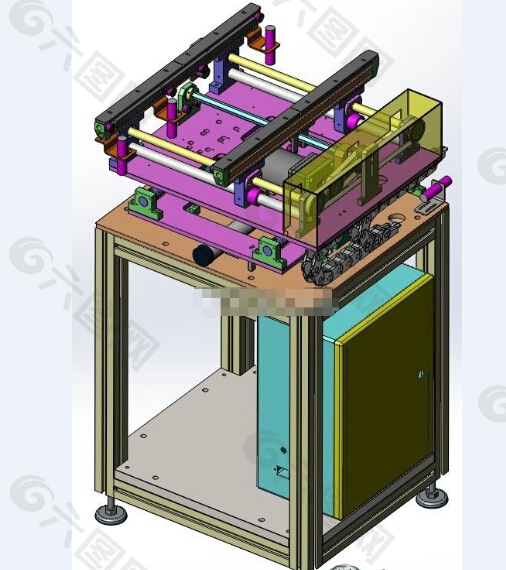 载送轨道3D模型