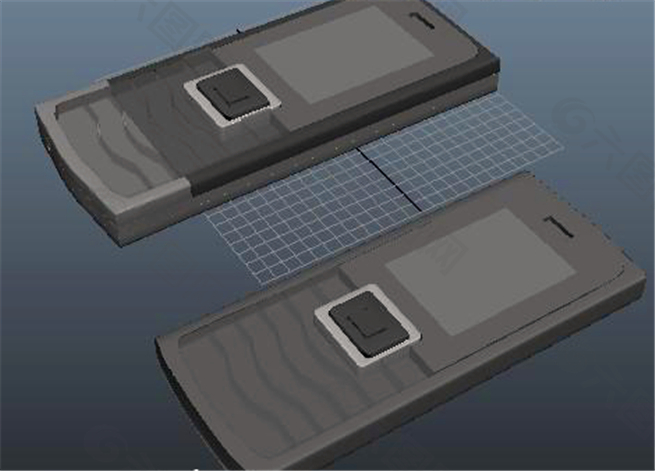 滑盖手机游戏CG模型