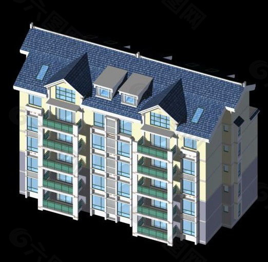 独特的建筑模型3d设计
