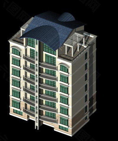 美丽的建筑模型3d设计