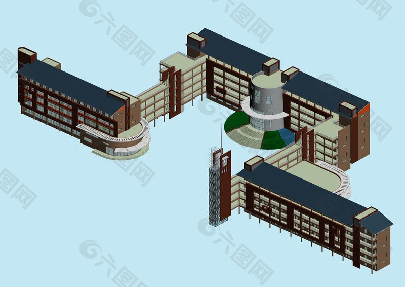 特级的建筑模型3d设计