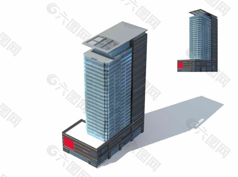 现代大厦3D模型.