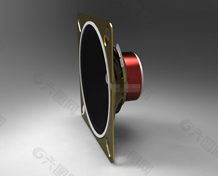 小喇叭扬声器3D模型