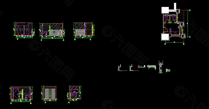 卫生间设计CAD图纸下载