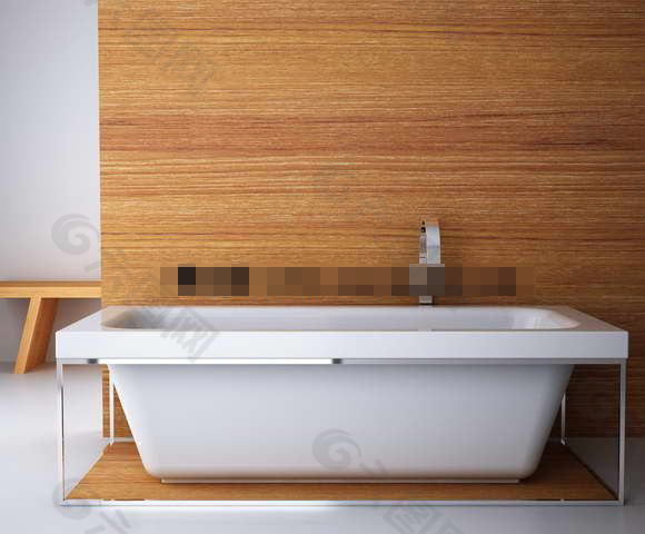 现代浴缸模型素材