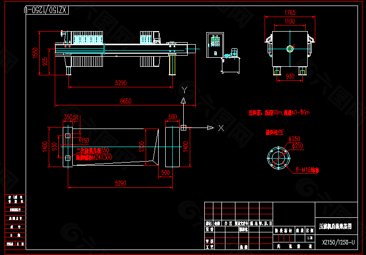 压滤机总装地基图
