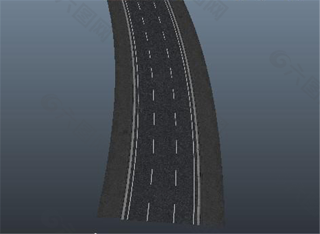 三线高度公路游戏模型