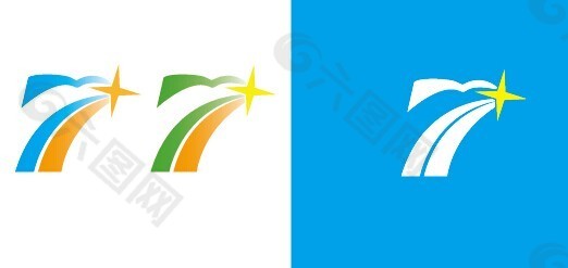 数字7 LOGO 设计