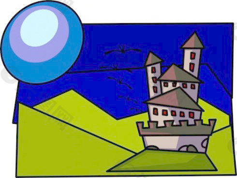卡通城堡的剪辑艺术2