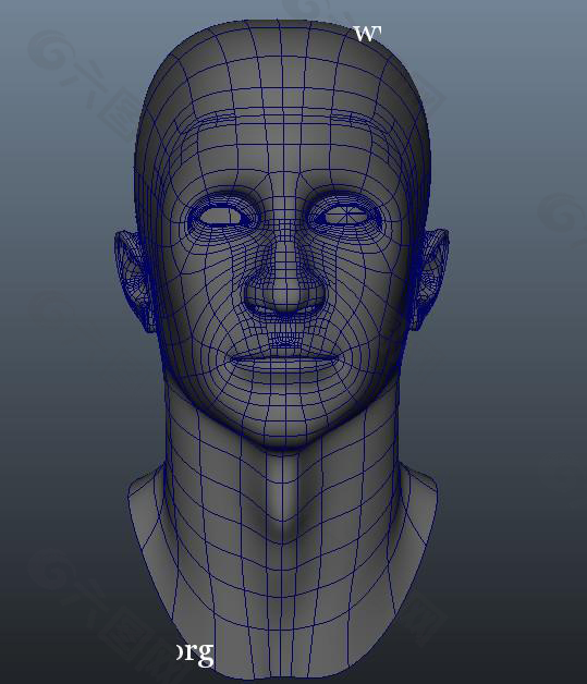 3D人像条纹游戏模型