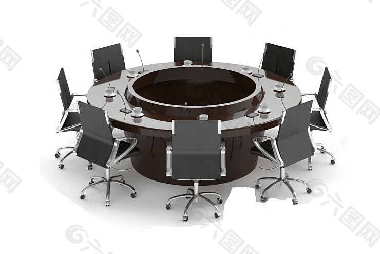圆形的会议桌