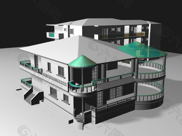 民房建筑模型图