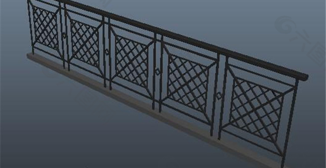 走廊护栏游戏模型