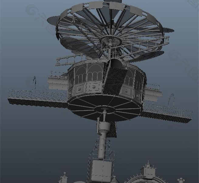 太空卫星游戏模型