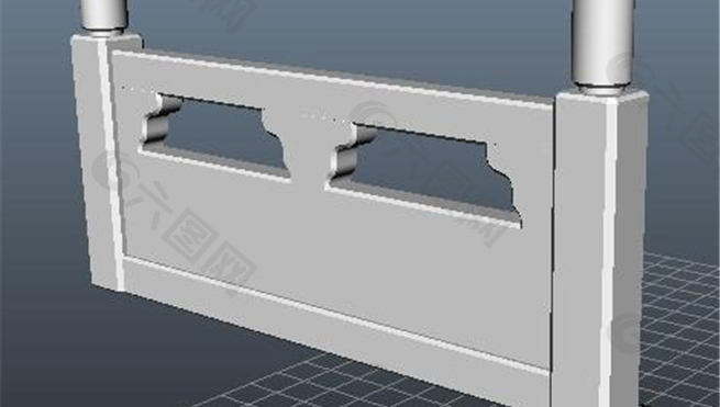 楼梯阶梯护栏游戏模型