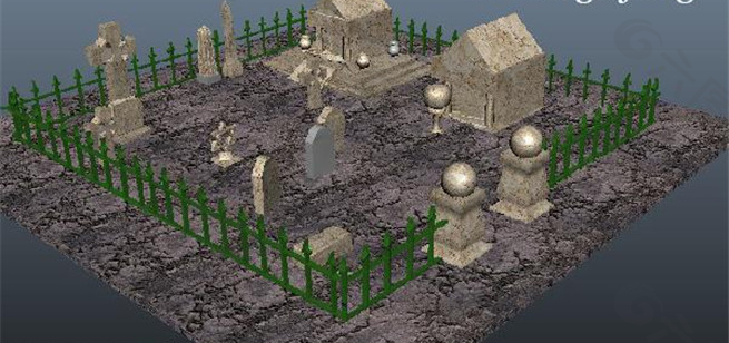 祭坛围栏游戏模型